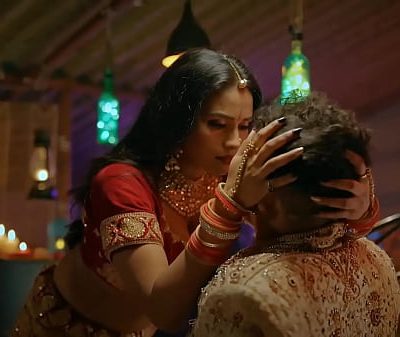Indian Desi stepmom secretly replace her daughter and seduce her stepson in law and fucked him hardcore real Hindi sex video