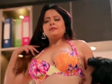 Bbw brunette does sixty nine with her on top