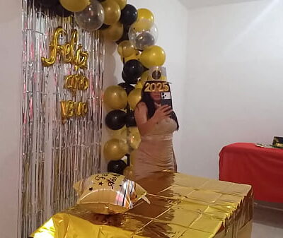 Beautiful lady throws one last New Year’s Eve party! She has a beautiful vagina and wears an elegant VIP whore dress.