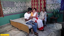 Desi Damad fucking Sasuma infront of bahu! Indian Family Sex