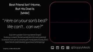 [M4M] Fuckbuddy Best Friend isn’t Home, but His Dad Is [Audio]